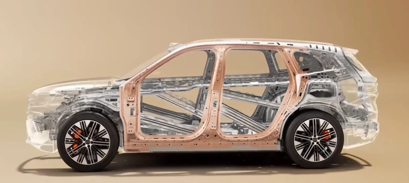 Rear body cast in one piece