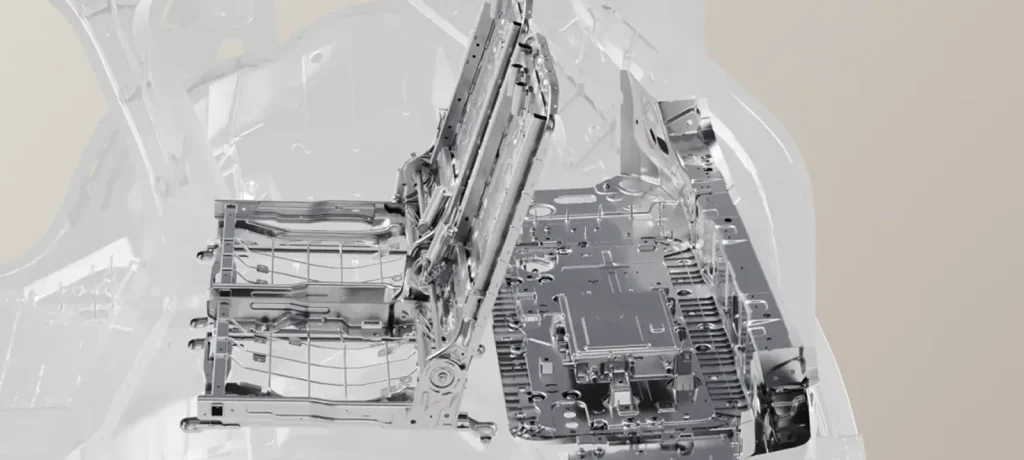 Four integrated structures, not welded parts